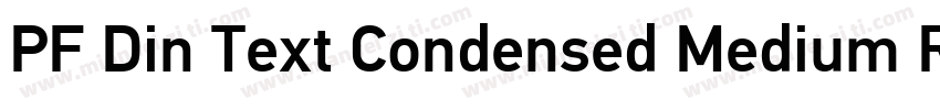 PF Din Text Condensed Medium Regula字体转换